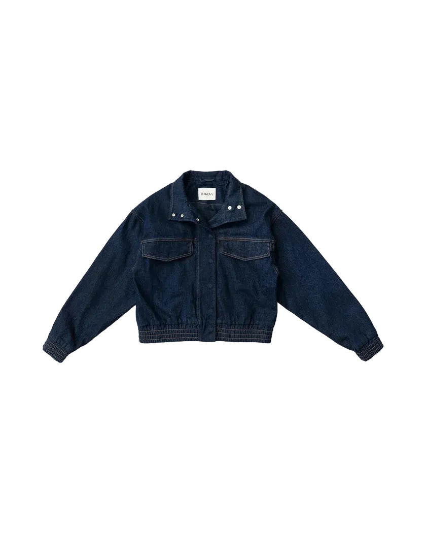 ALMA bomber jacket indigo blue