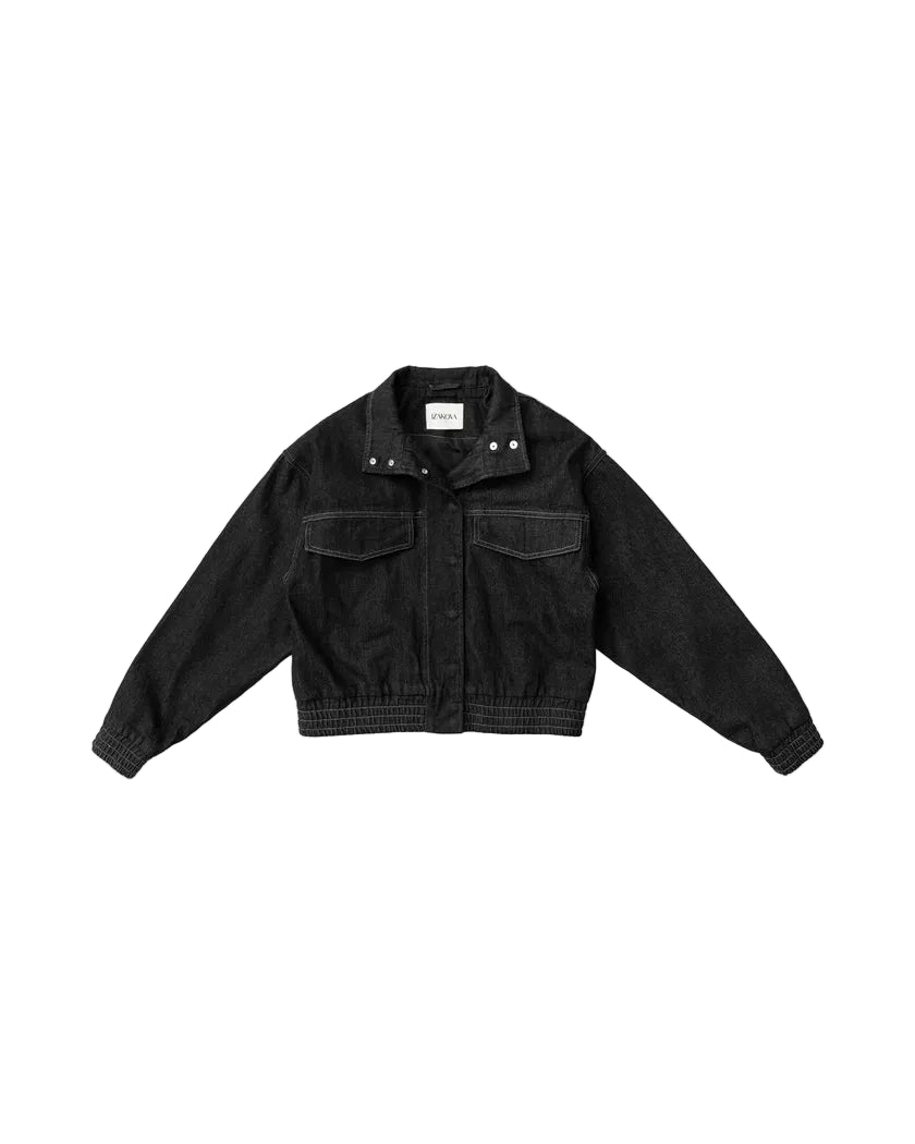 ALMA bomber jacket washed black