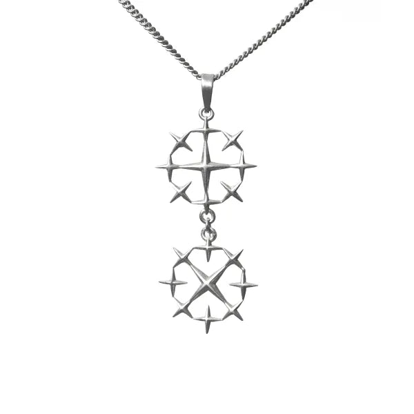 ОX SILVER SHURIKEN NECKLACE
