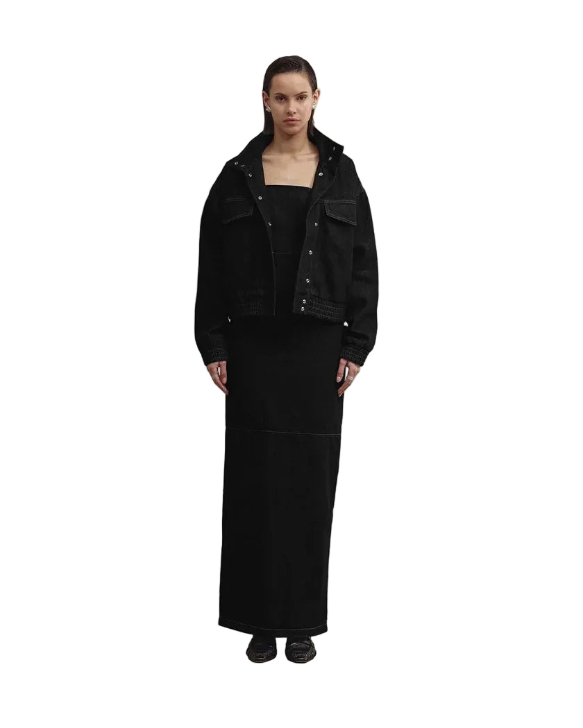 ALMA bomber jacket washed black
