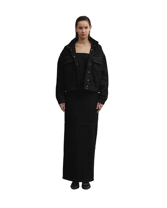 ALMA bomber jacket washed black